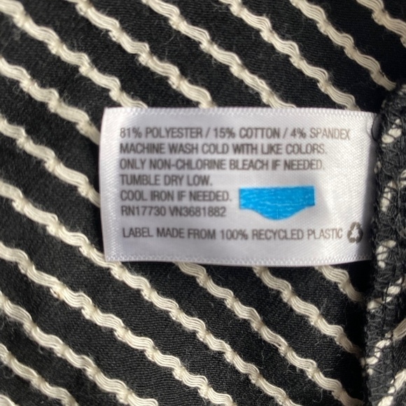 Merona sleeveless black with white polka dot dress NWT size S fit and flare - Picture 7 of 8